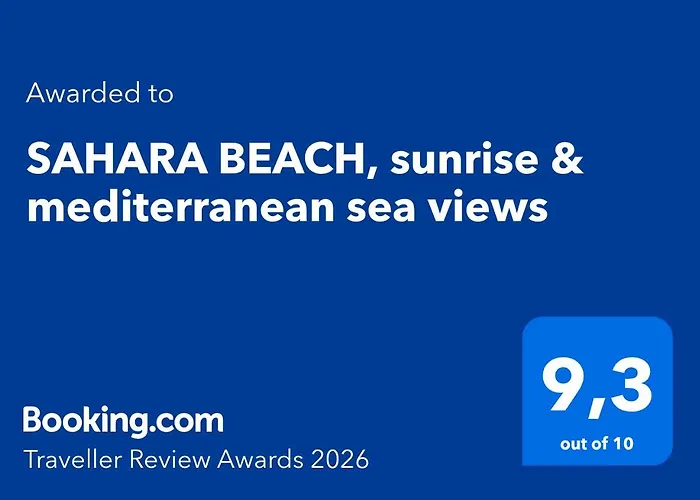 Sahara Beach, Sunrise & Mediterranean Sea Views